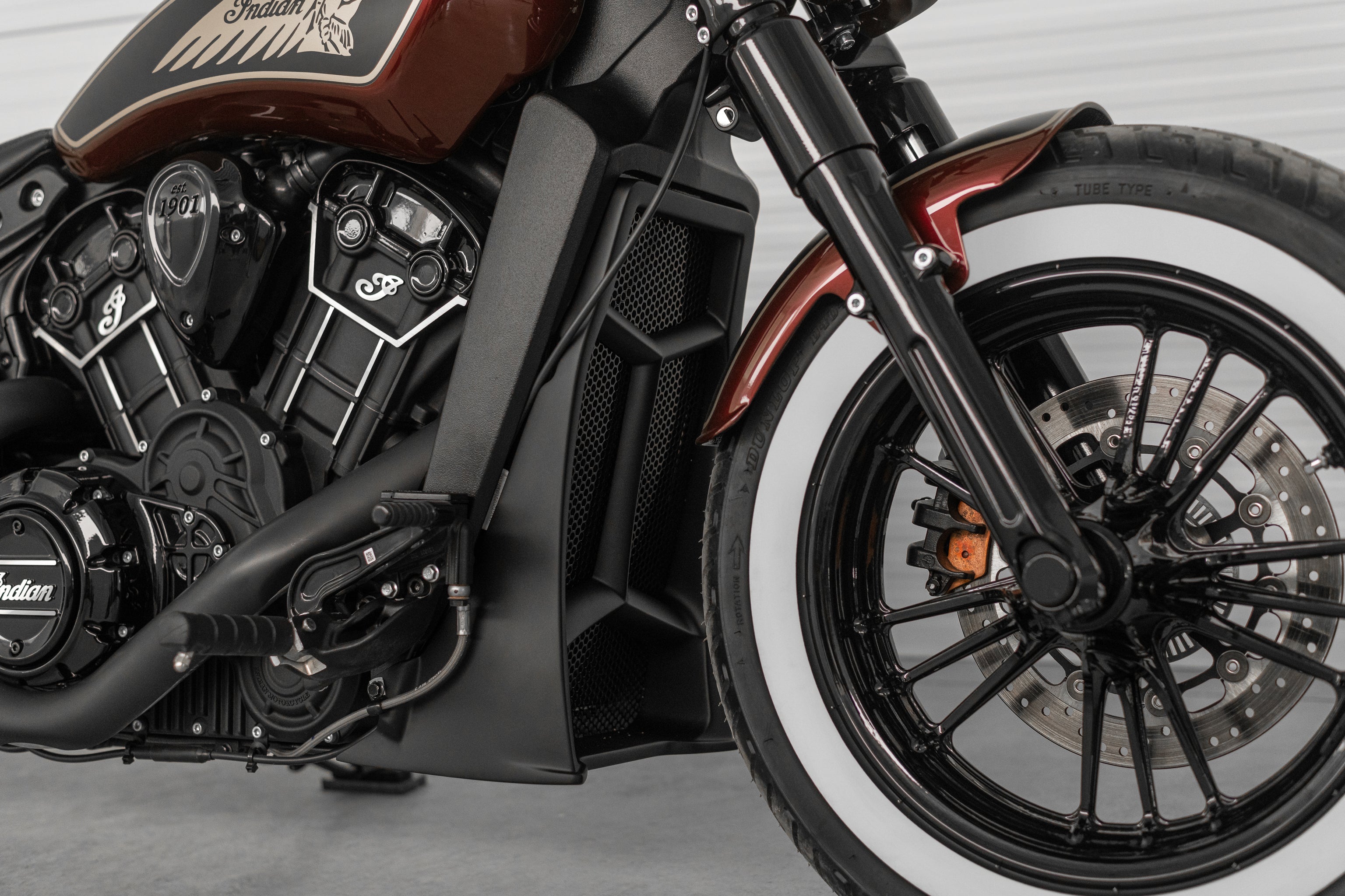 indian scout radiator cover